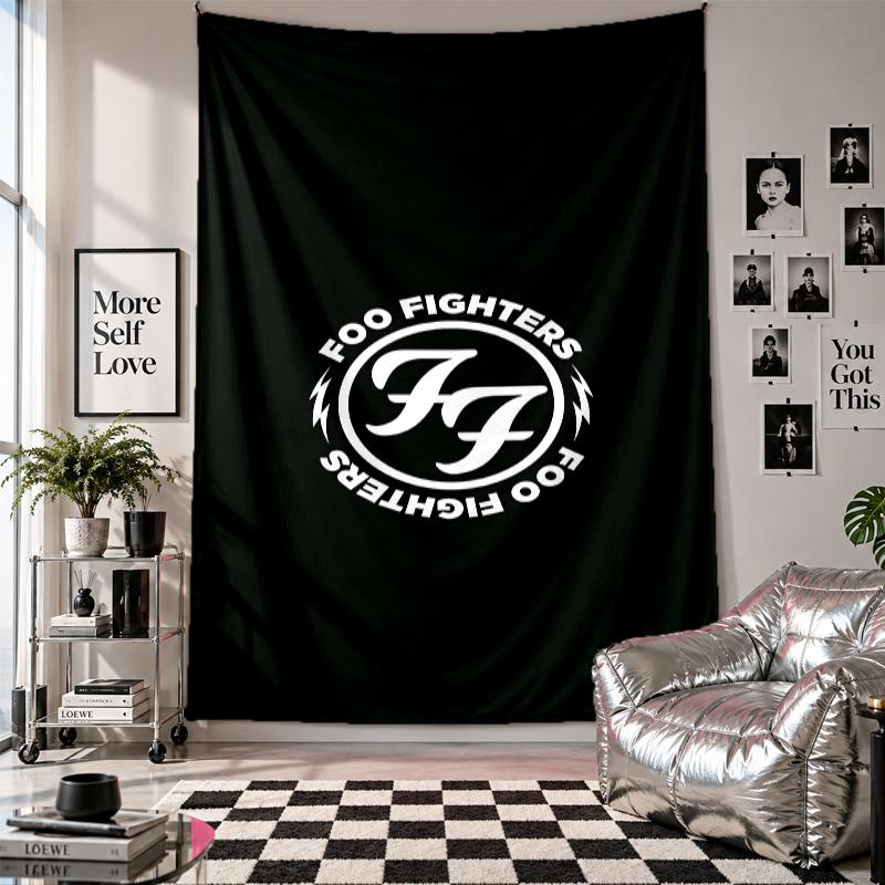Wall TapestryFoo Fighters Art Hanging Cloth Decorative Background Cover for Room Decoration
