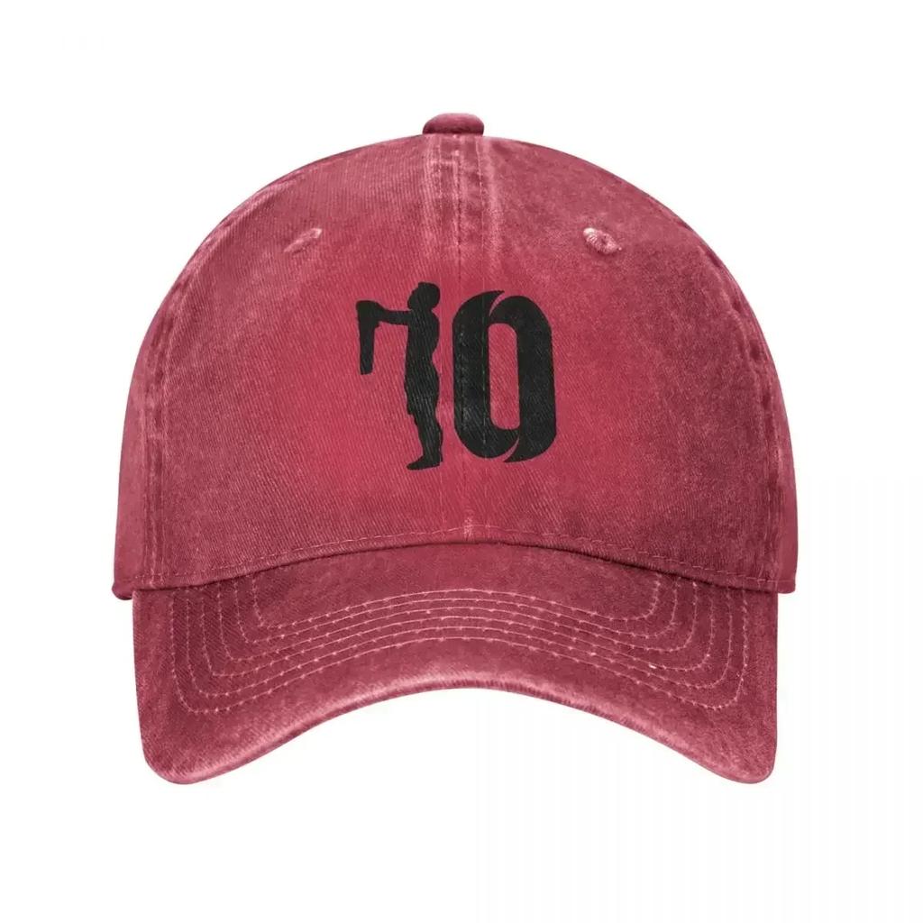 Vintage Messi Number 10 Baseball Cap Unisex Style Distressed Cotton Snapback Hat Football Soccer Outdoor Running Golf Hats
