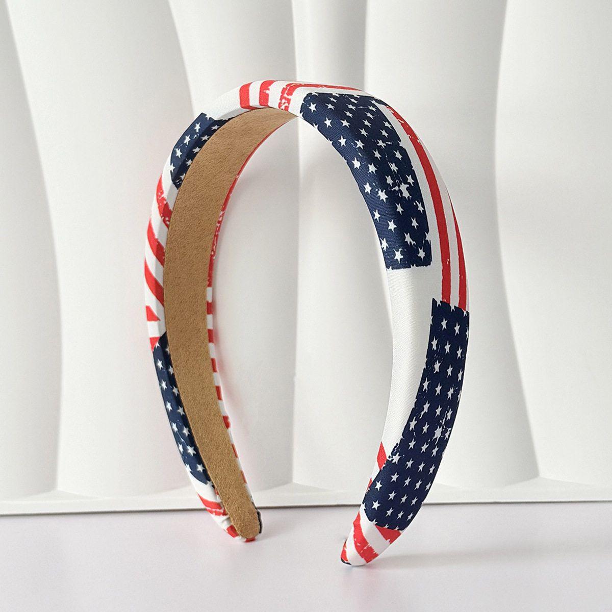 American Flag Headband: Stars and Stripes Sponge Headband for Holiday Parties