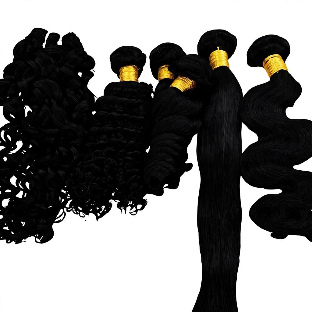 Indian Virgin Hair Cuticle Aligned Machine Double Weft 10a Chemical Free All Colors Custom Packaging for Salon Extensions