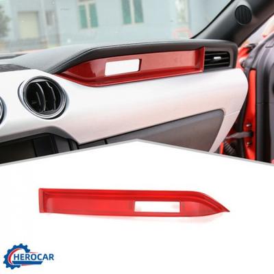 Zentrales rotes Beifahrer-Armaturenbrett-Abdeckungs-Dekor-Rahmenleiste Für Ford Mustang 2015+