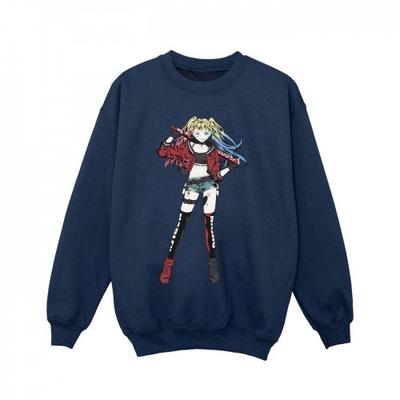 Mädchen-Sweatshirt „Harley Quinn Standing Pose“.
