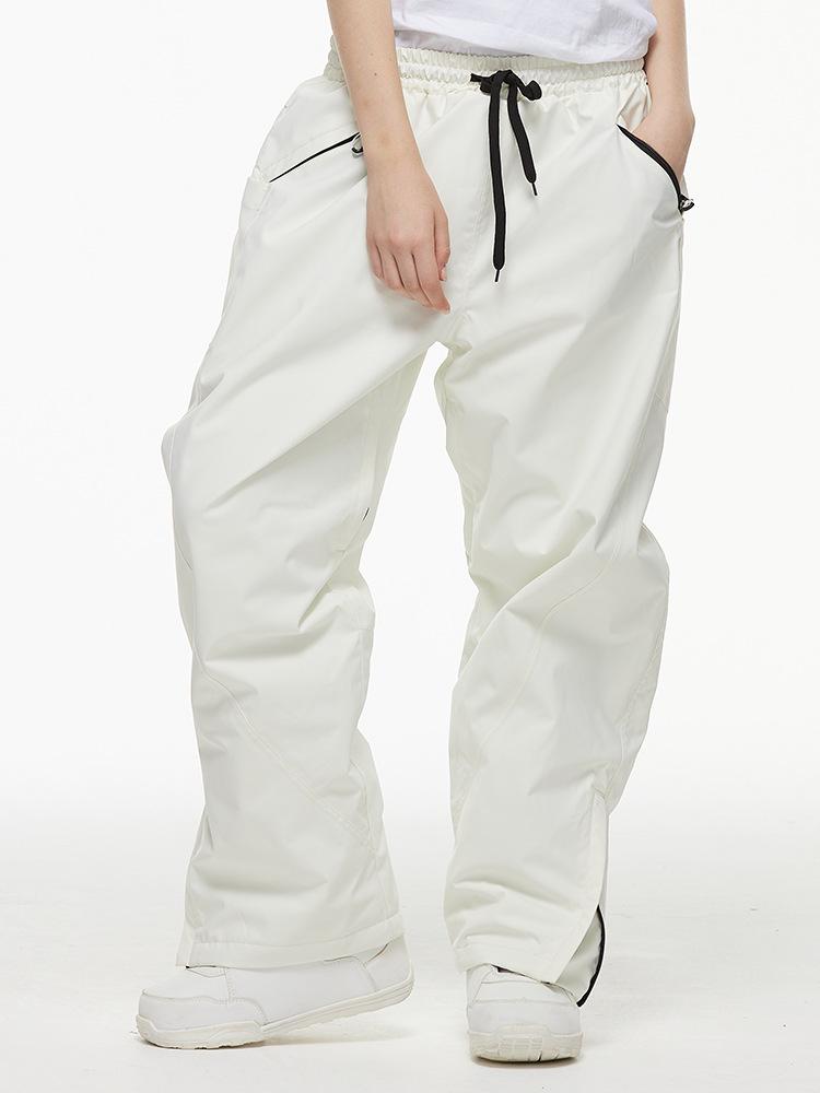 Unisex Waterproof Thickened Ski Pants - Warm, Loose Fit for Winter Sports
