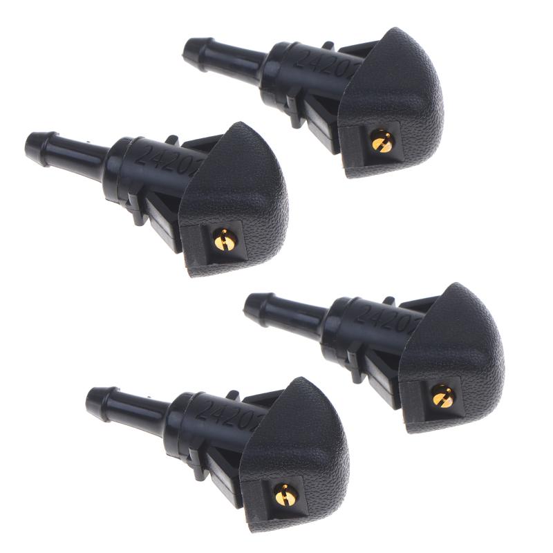 Auto Windshield Wiper Jet Nozzle 2/4/10PCS High & Low Temperature Proof 86636AJ10B for Car Exterior Cleaning