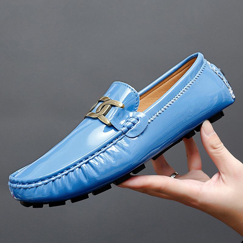 Fashion Lightweight Men's Dress Shoes All-match Leather Men Loafers Classic Men Shoes for Wedding 2024 New Mens Slip On Casual Shoes