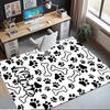 Tappeto Stampato con Nome Personalizzato per Cane, Tappeto per Sedia da Ufficio, Soggiorno, Camera da Letto, Cucina, Decorazioni, Regali.