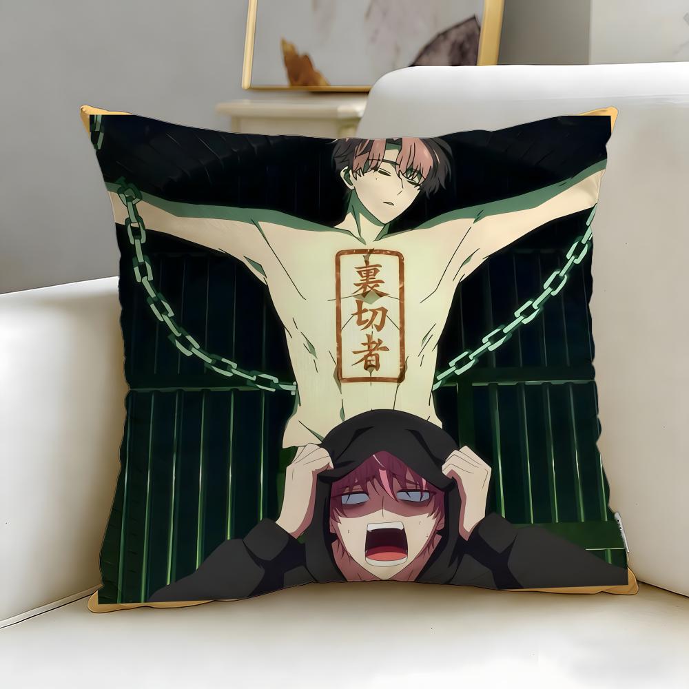 slice anime Tamons BSide Cushion Cover Soft EasyWash Pillow Case Versatile for Couch Bed Travel and Office
