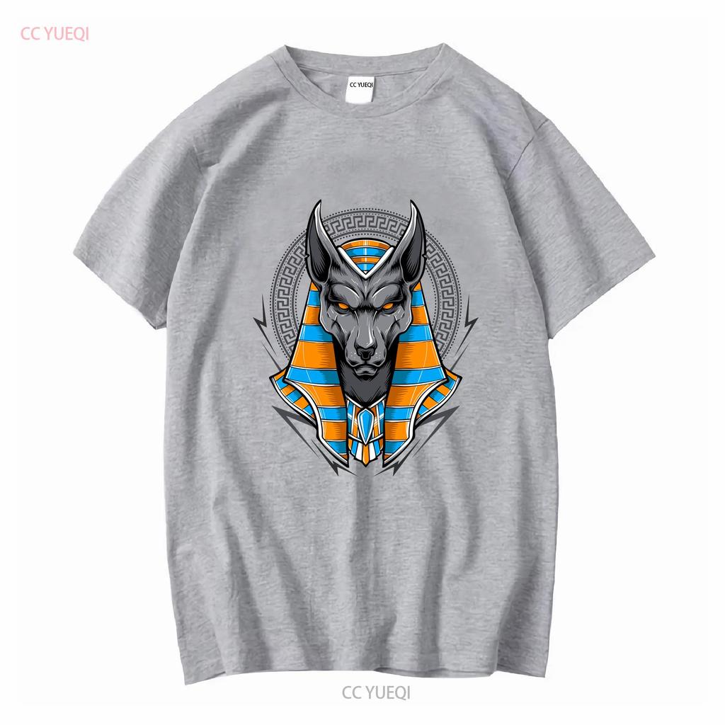 Anubis Ancient Egyptian God Of The Dead Egypt Anpu Jackal T Shirt Size S 5xl Vintage Washed Stretched Homme Streetwear