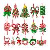 16/32Pcs Creative Christmas Lollipop Ornaments Colorful Christmas Tree Ornament  Party Supplies
