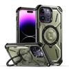 For Apple iPhone 15 14 13 12 11 Pro Max Case Metal Kickstand Magnetic Case with MagSafe, Heavy Duty Bumper Shockproof Phone Case