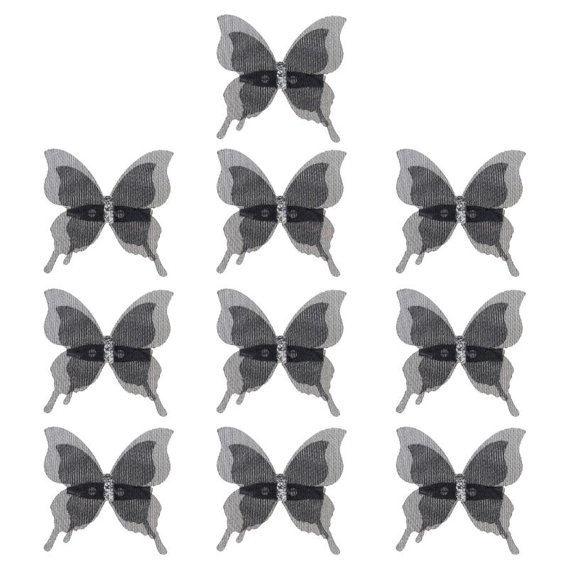 

10Pcs Curtain Decorative Pin Butterfly Safety Pin Rhinestones Embellishments Pin For Curtain Decoration Accessories