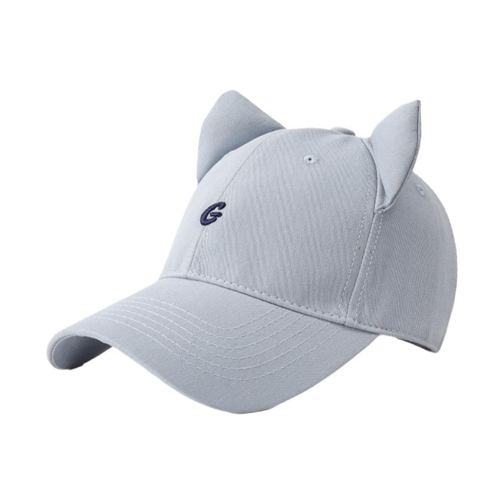 

Letter G Embroidery Peaked Cap Washed Cotton Baseball Hats Fashion Sunscreen Hats Unisex світло-синій колір
