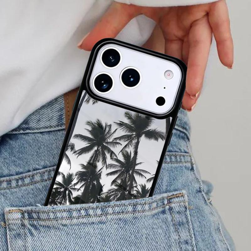 Tropical Summer palm trees Phone Case for iPhone 17ProMax 12 13 14 15 16e 17 Pro Max Plus Air Cover