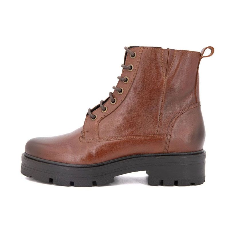 Bottines Bakal Veau Cognac Brosse Femme XAVIER DANAUD