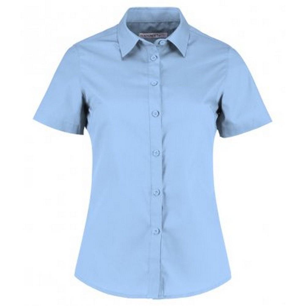 Kustom Kit Womens/Ladies Short Sleeve Tailored Poplin Shirt