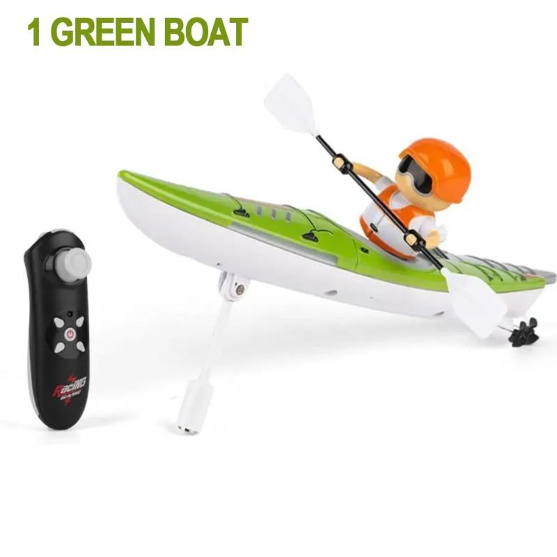 Rc Boat Kayak Racing Ship 2.4G Remote Control Rowing Boat Paddling Water Competition Games Summer Outdoor Toy for Boys Kids Gift