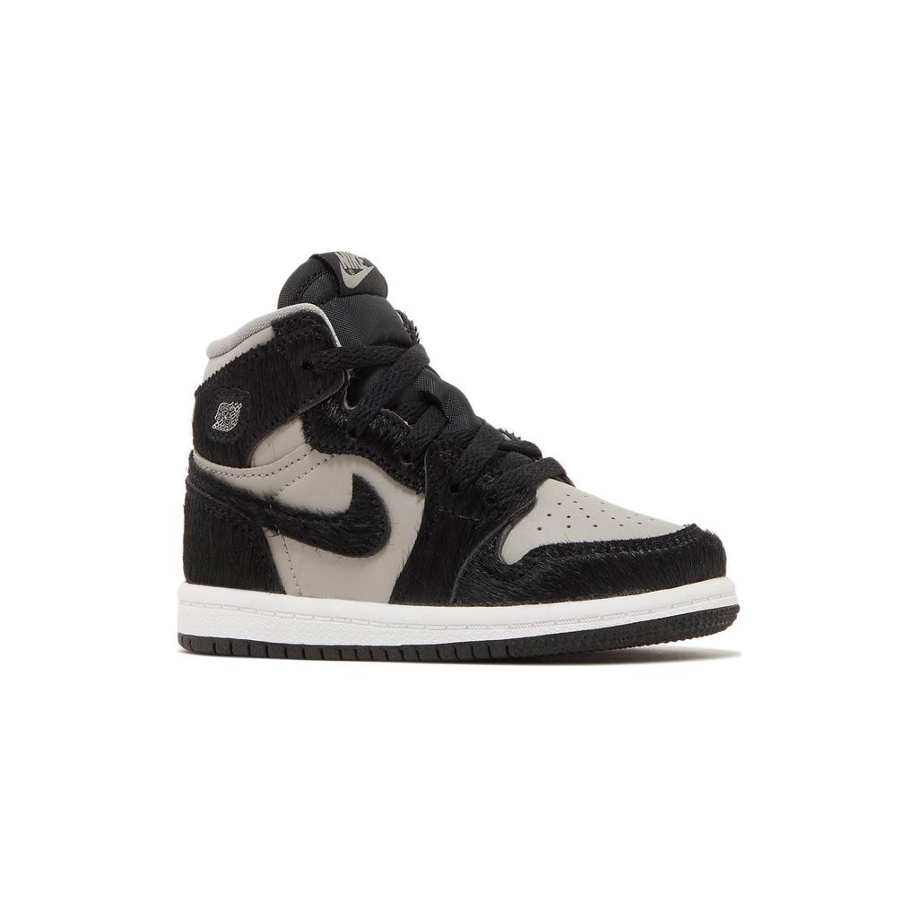 Air Jordan 1 Retro High OG TD Twist 2.0 Baby Sneakers Black Medium-Grey White FB1313-001