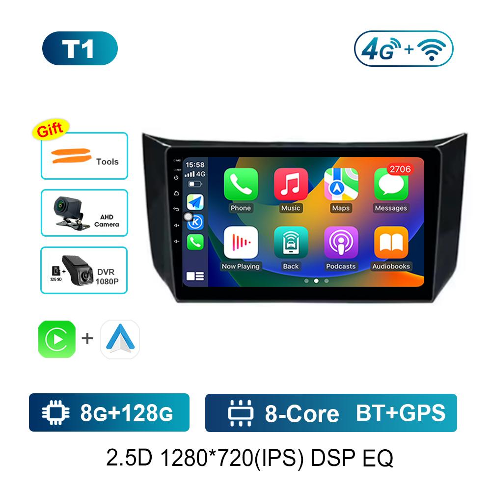 9 inch for Nissan Sylphy B17 Sentra 12 2013 - 2018 Car Intelligent  Android System GPS Navi WiFi BT IPS Screen 4G DSP Stereo
