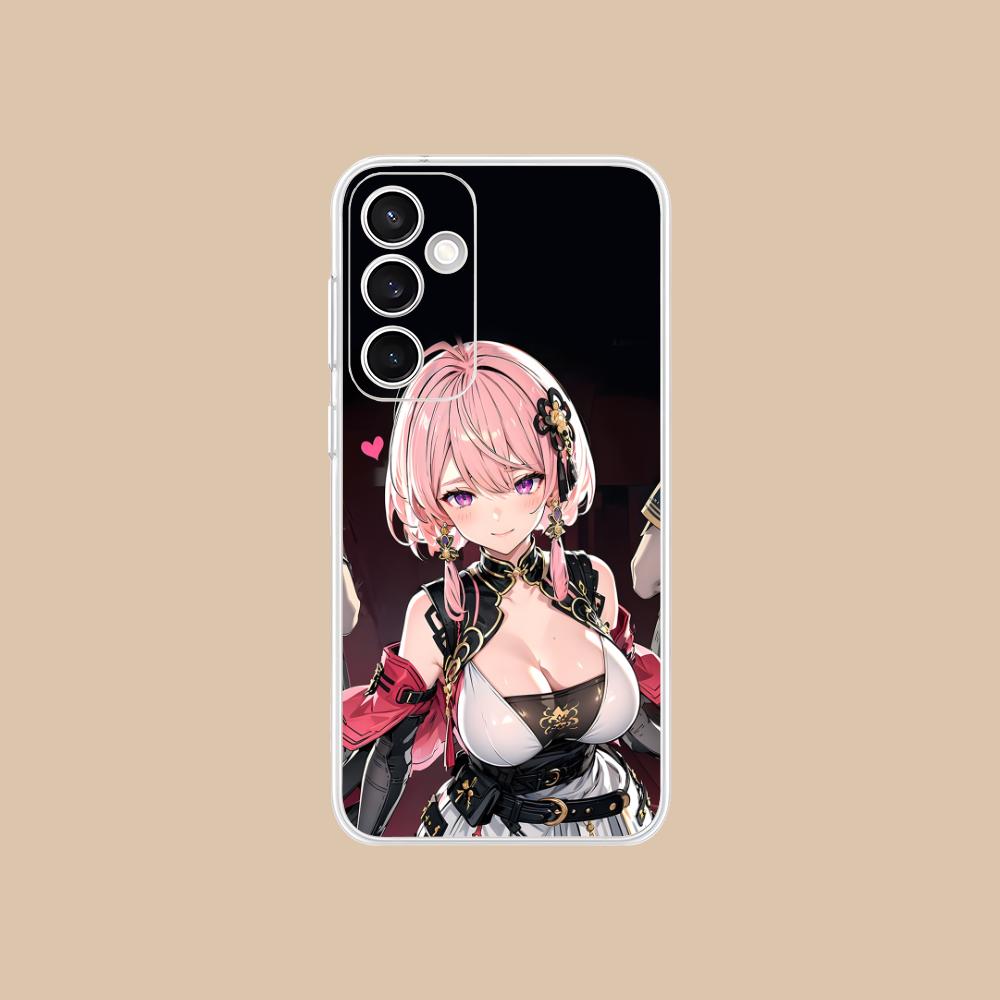 Wuthering Waves Taoqi Mobile Phone Case for Samsung Galaxy S25 S24 S23 S22 S21Plus FE Ultra Clear Colorful Cover Pretty Luxury