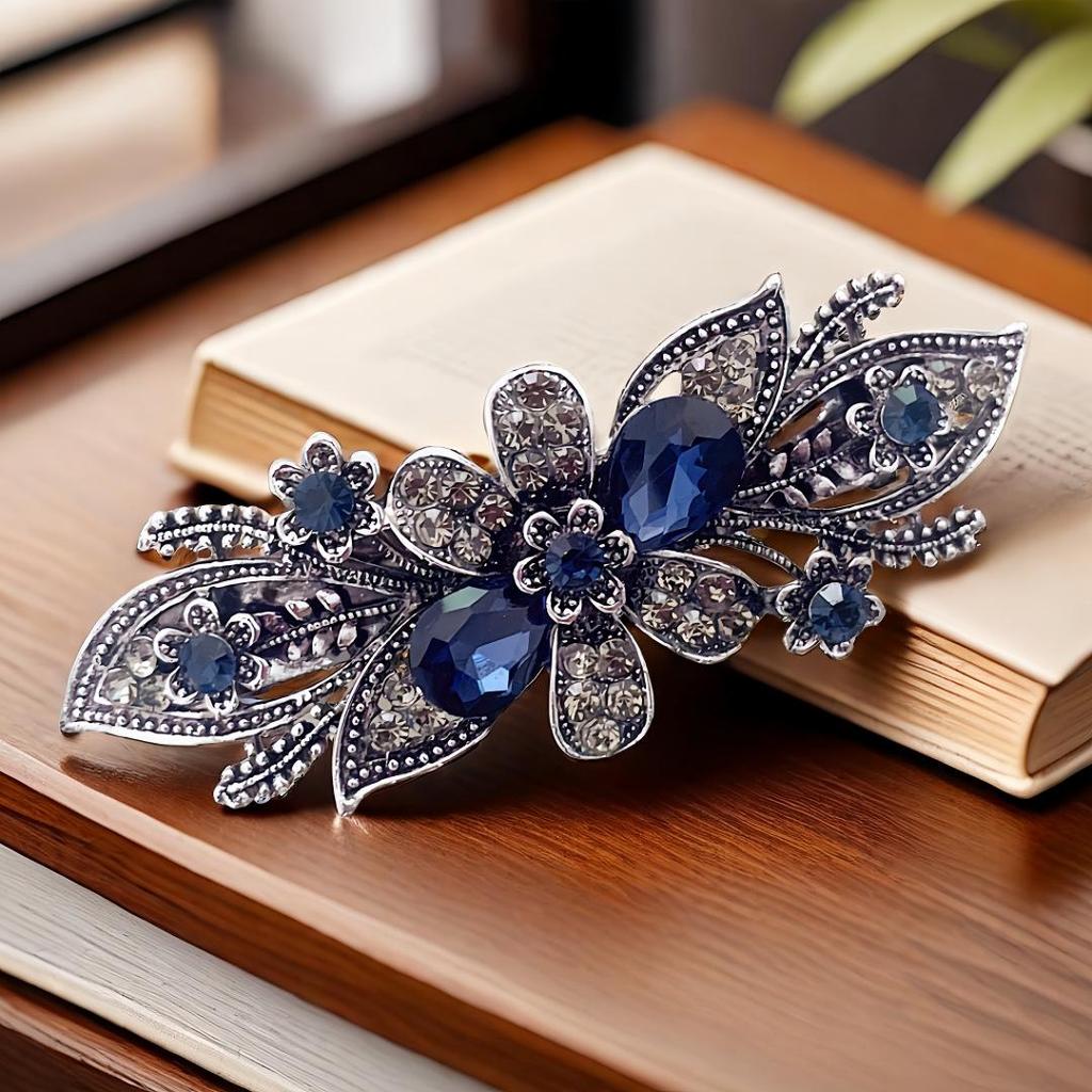 Korean Style Elegant Floral Spring Hair Clip - Women's Fashionable Hair Ornament