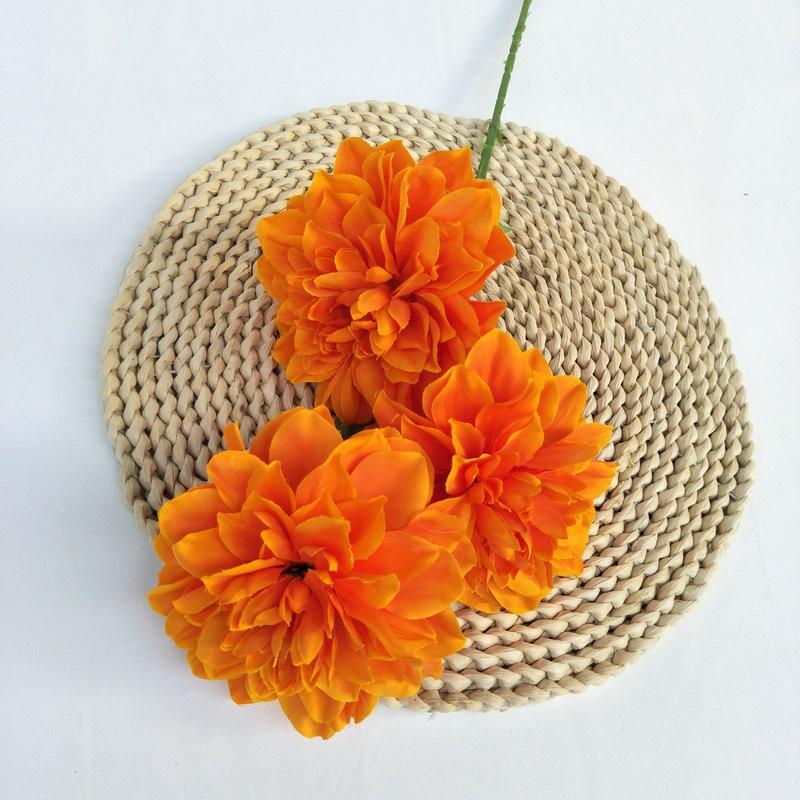 Faux Long Stem Dahlia Bouquet For Wedding Centerpiece And Living Room Decor