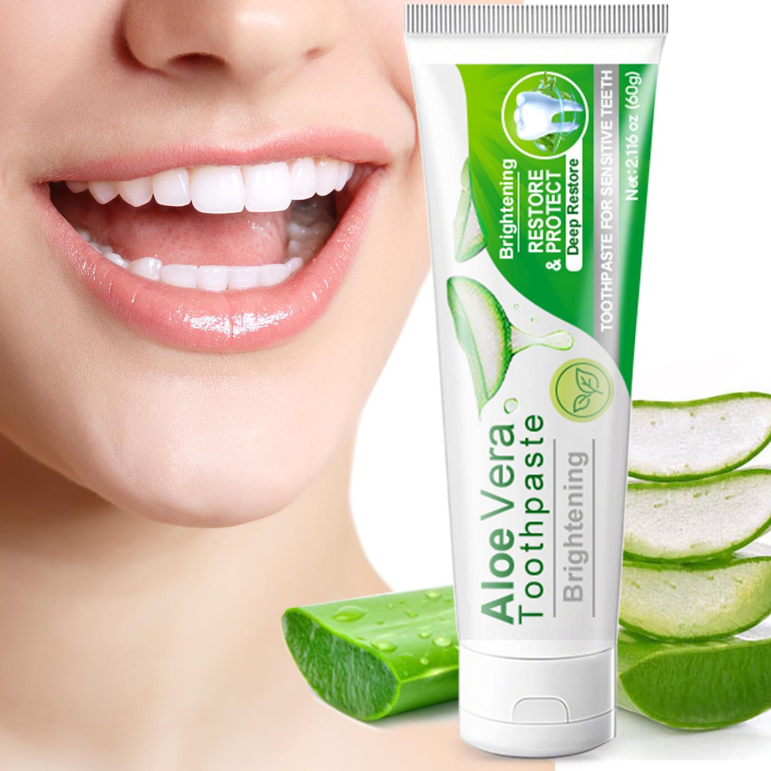 

Зубная паста Алоэ Вера - Освежает дыхание и устраняет запах изо рта - Облегчает опухшие и воспаленные десны - 60 г