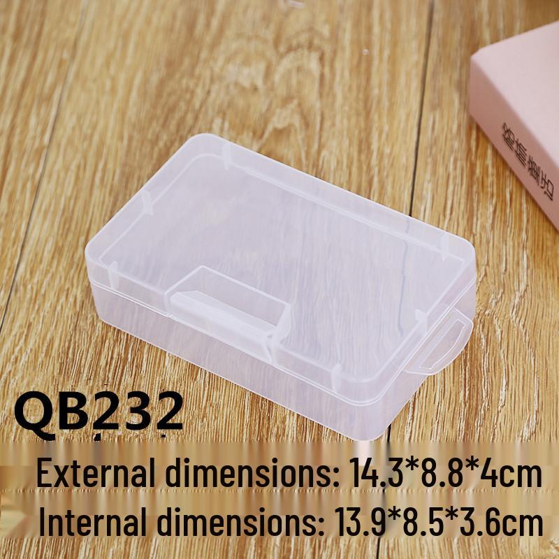 Clear Buckle Plastic Storage Box for Tools, Electronics, and Fishing Hooks