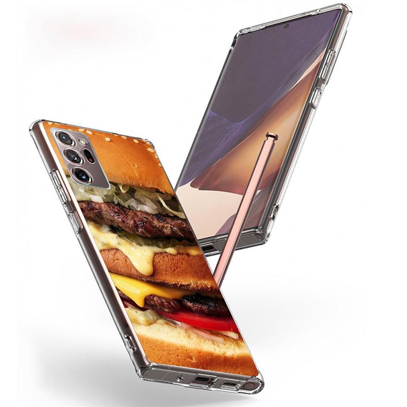 Food Fries Beer Cheese Sushi Cookie Phone Case For Samsung Galaxy S24 S25 Edge S26 Ultra S23 S22 S21 Plus S20 FE + Personalized