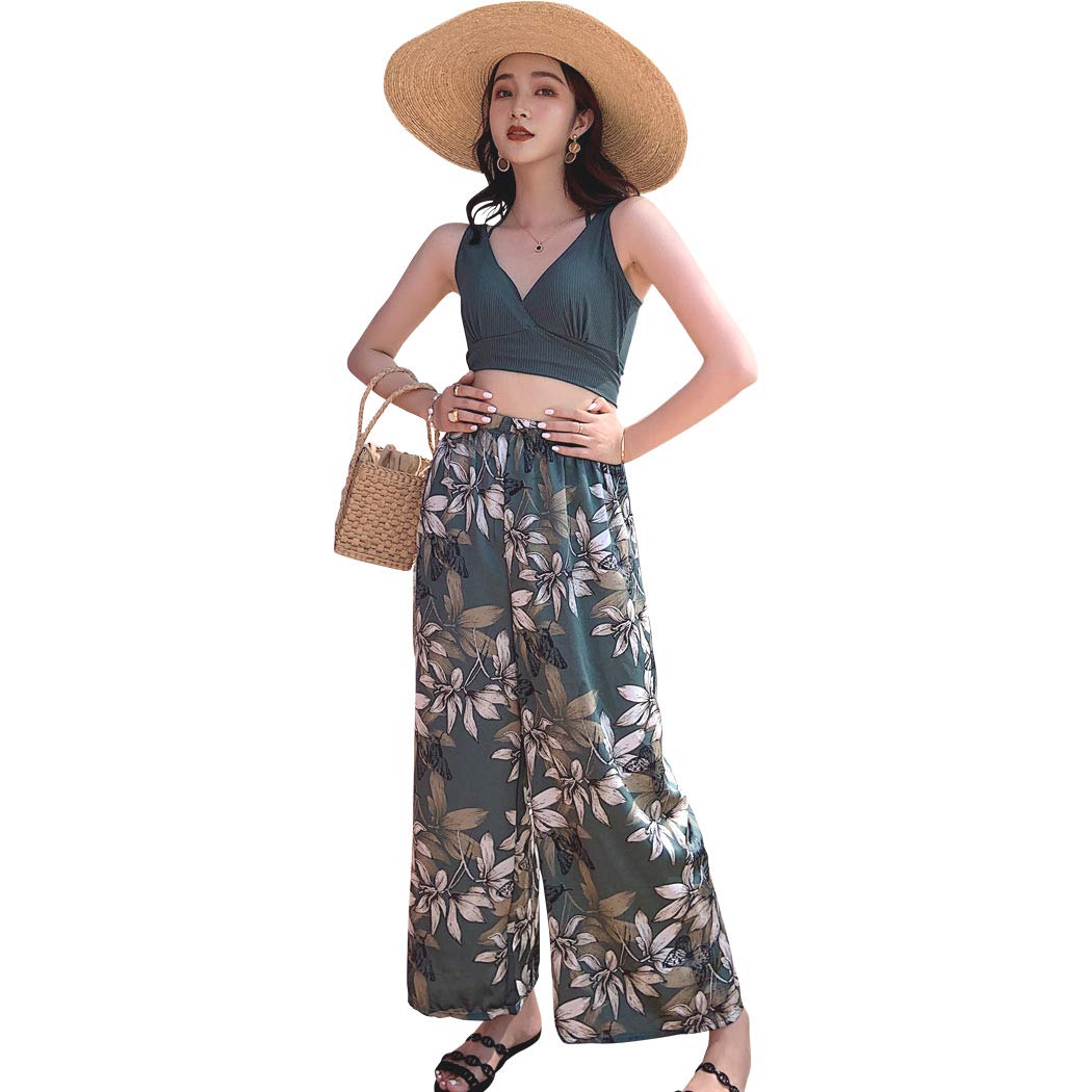 

Широкий hys2318 M [Тедди] Женский купальник, Скрывающее фигуру танкини, Бикини с V-образным вырезом, Шорты, Набор из 3 предметов, (хаки, (Размер 7))