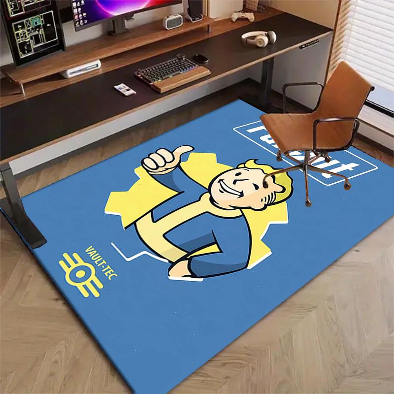 1pc NUKA-BOMBS Fallout1 Design Printed Area Rug Carpet for Bedroom Living Room Home Decor Rugs Mat Non Slip Mat Rug for Bedside