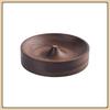 1pc North American Black Walnut Solid Wood Incense Stick Handmade Tea Ceremony Round Incense Burner Agarwood Tray Holder