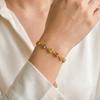 Stal Nierdzewna Tęczowy Kolorowy Cyrkonia Motyl Bransoletka dla Kobiet Regulowana Pozłacana 18K Luksusowa Biżuteria Fashion Prezent