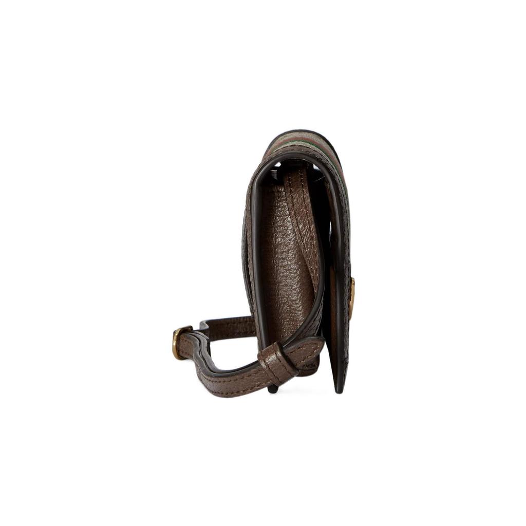 Gucci Ophidia Classic Monogram Print Snap Closure Adjustable Shoulder Strap Canvas And Leather Crossbody Wallet Women Wallet 723619-96IWG-8745