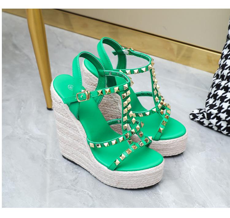Pantofi Dama Sandale cu Platformă de Vară Tendința Cu Șuruburi Toc Înalt Toc Înclinat Pantofi Sexy de Petrecere Pantofi cu Toc Înalt Sandale cu Platformă