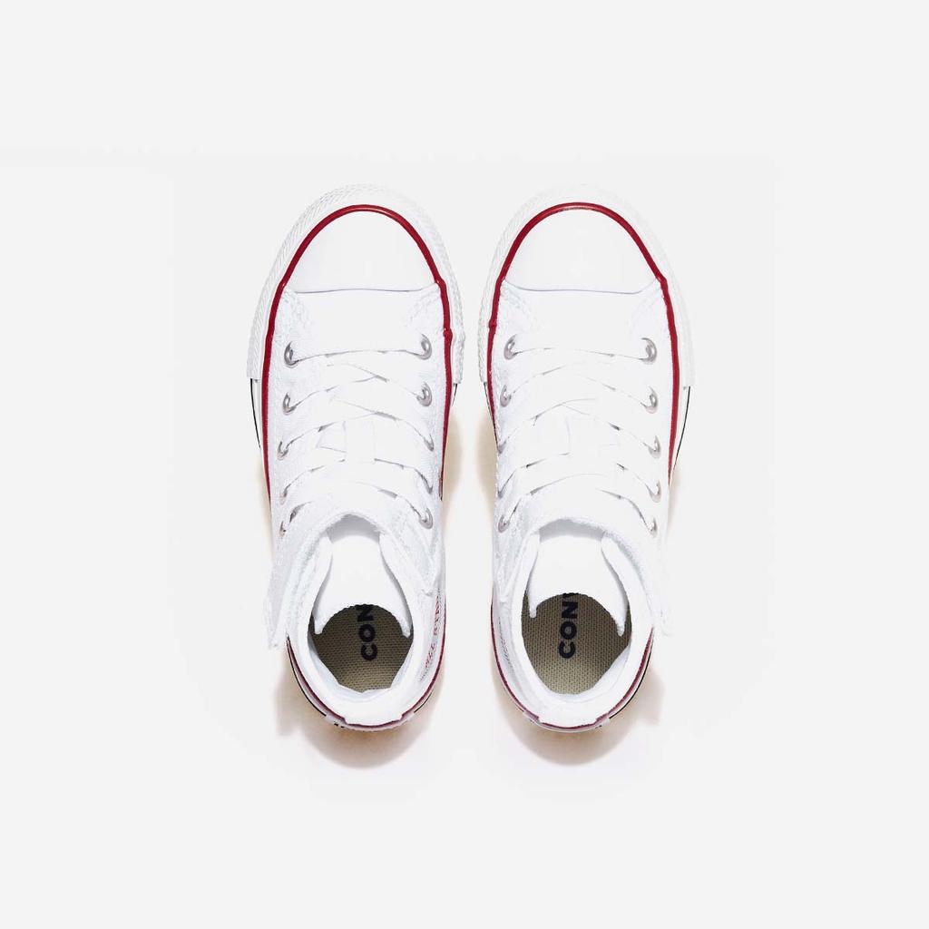 [Converse] Chuck Taylor All Star 1V Foundation Kids Black White High [372884C-WHITE/WHITE/NATURAL]