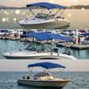 Boat with Metal Frame Heavy-Duty Bimini Top for