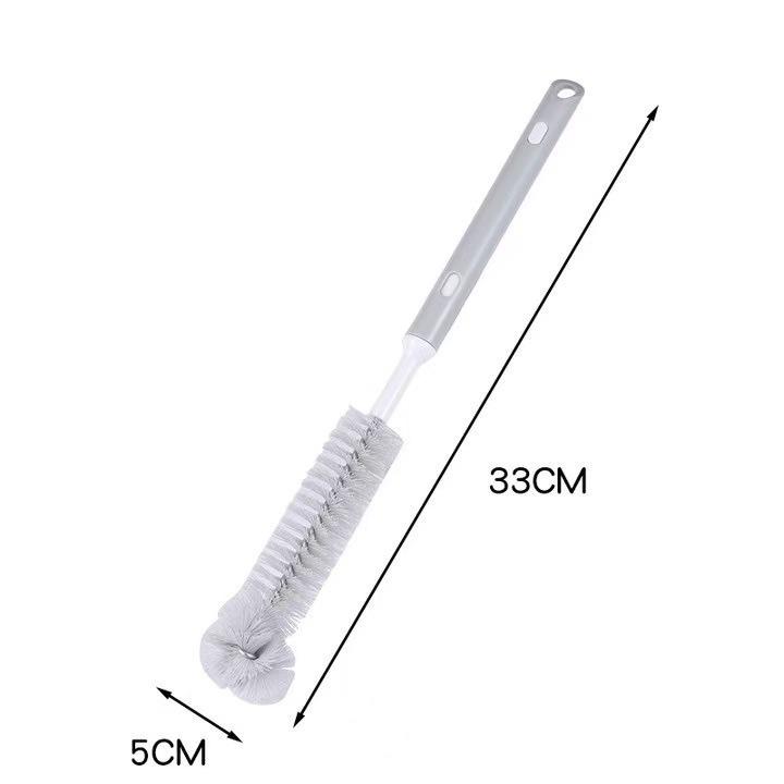 

Multi-Purpose Long-Handled Hard Bristle Brush for Kitchen, Soy Milk Machine, and Cup Cleaning