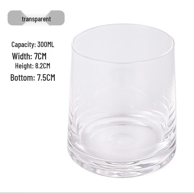 Elegant Gold Rim Glass Drinking Tumbler