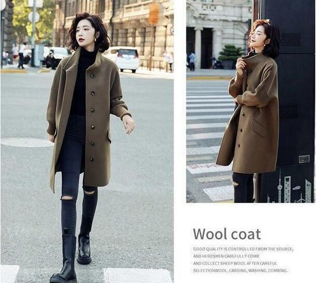 Autumn/Winter 2025 Trendy Petite High-End Woolen Coat: Loose, Casual & Versatile.