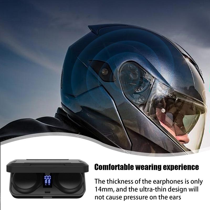 Motorcycle Headsets For Hard Hat Noise Cancelling Wireless Headset Portable Headset With Charging Case For Riding Travel Poland