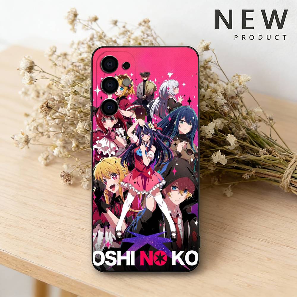 O-Oshi Anime No Ko Phone Case For Samsung S26,25,24,23,22,21,20,30,Ultra,Plus,Fe,Lite Black Shell