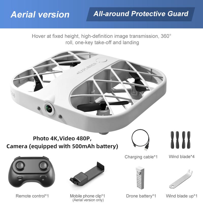 H107 8k Drone Wifi Fpv Drones with Camera Hd 4k Remote Control Helicopter Plane Pocket Quadcopter Christmas Gift for Boys