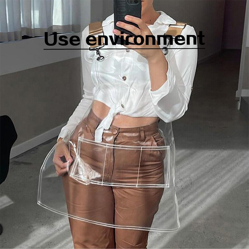 Průhledná zástěra pro vlasového stylistu Barber Chef Voděodolná zástěra odolná proti oleji