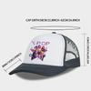 K-POP Girl Group Printed Mesh Cap, Breathable Summer Baseball Cap, Adjustable Unisex Sun Hat, Perfect for K-Pop Fans