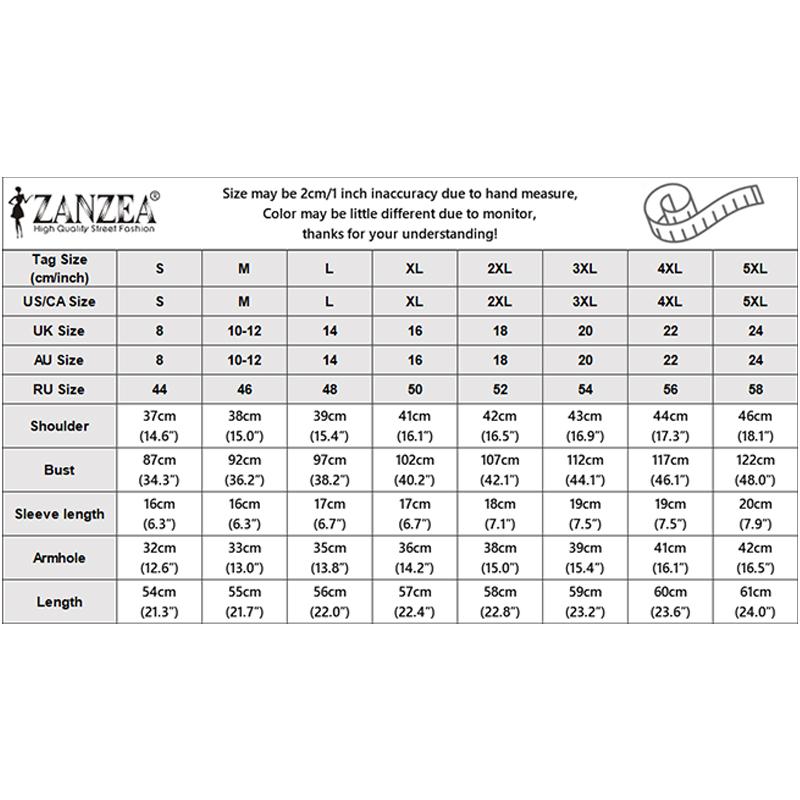 ZANZEA Women Casual Print Patchwork Summer Short Sleeve Blouse