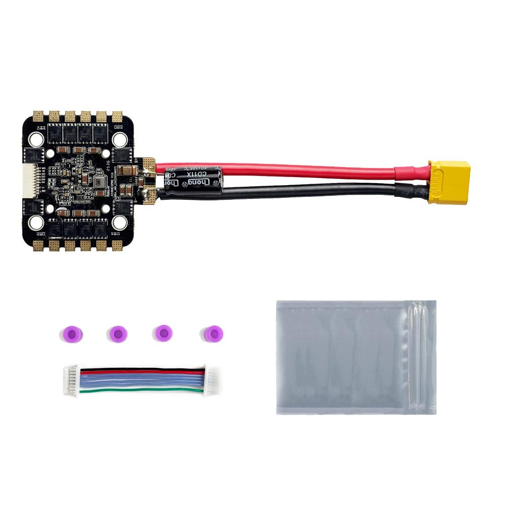 30x30mm RadioLink 80A 2-6S 4in1 Brushless ESC AM32 AT421 MCU Compatible with PWM Dshot300 Dshot600 for 3-22Inch Racing Drones