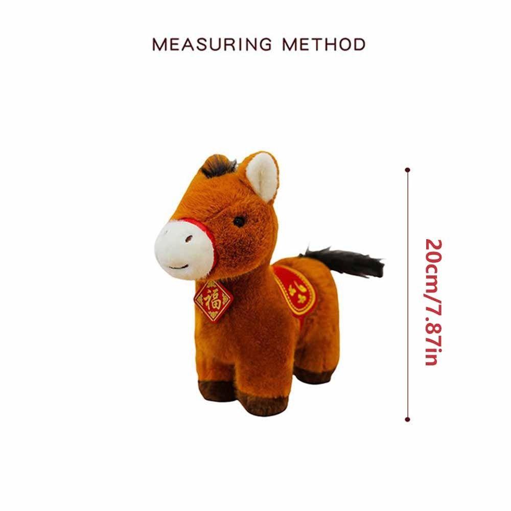Stuffed Animal Horse Plush Doll 20cm Size Plush Stuffed Animal  Chinese Zodiac Year