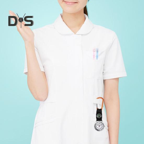 Kompassklokke Høy nøyaktighet Kompass Rund skive Kvartsverk Ingen forsinkelse Tidsfølgende Kraftig krok Sykepleier Midjeklips Klokke Dame Tidsmåler