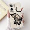 For Oppo A57 A57s A57e A77 A77s 4G Phone Case Oppo A77 5G A56s Back Cover Soft Liquid Silicone Pnada Rabbit Flower Cute Bumper