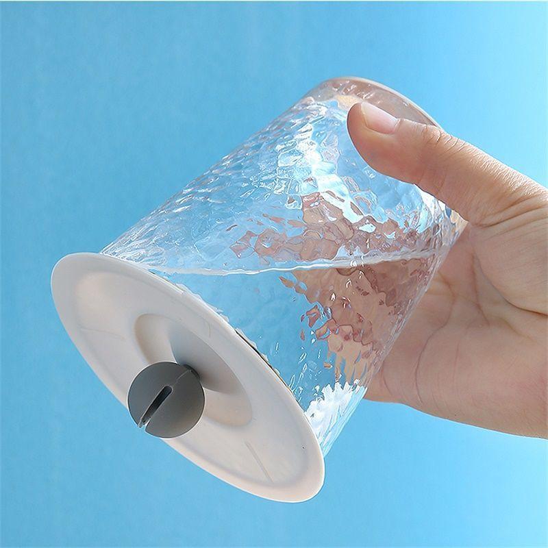 Food Grade Silicone Cup Lid Spoon Rest Household Sealed Leak-Proof Tea Coffee Mug Cup Cover Cute Drinking Accessories